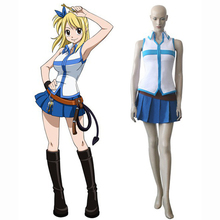 Anime Fairy Tail Lucy Heartfilia Cosplay Uniform Suit Dress Women Girl's Halloween Costumes 2024 - buy cheap