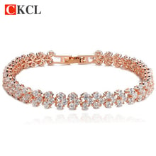 New Hot Clear Zirconia Crystal Gold / Silver Color Bracelets & Bangles Roma Bracelet For Women Fashion Jewelry 2024 - buy cheap