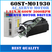 Best price great quality Servo motor set 1.91N.M 600W 3000RPM 60ST AC Servo Motor 60ST-M01930 + Matched Servo Driver 2024 - buy cheap