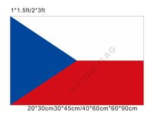 KAFNIK-banderas pequeñas de la República Checa para países, banderas decorativas para eventos, 20x30cm/30x45cm/40x60cm/60x90cm, envío gratis 2024 - compra barato