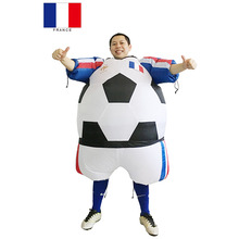 France Inflatable Foot ball Costume French disfraz adulto Foot ball Carnival Party Costume disfraces adulto 2024 - buy cheap