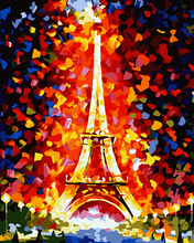 Hand painting Eiffel Tower landscape oil painting oil painting art wall to wall of home decoration G186 40X50cm 2024 - buy cheap