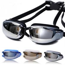Óculos de natação para homens e mulheres, unissex, profissional, proteção uv, à prova d'água, silicone, óculos para natação 2024 - compre barato