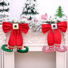 Festive Party Supplies Christmas Bows 35*40CM Big red cloth Christmas Tree Ornaments Tie 2024 - buy cheap