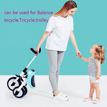 Новинка 2019 детская трехколесная тележка для велосипеда 2-3-6 лет Легкая Складная велосипедная коляска 2024 - купить недорого