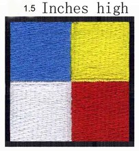 ICS Pennant Squadron Flag 1.5"high  embroidery patch  for heavy metal patches/brand patch/custom embroidered patch 2024 - buy cheap