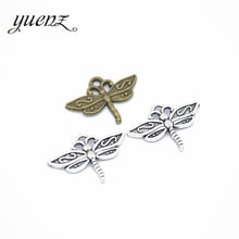 YuenZ 20pcs Dragonfly Charms For Jewelry Making Bronze Tibetan Silver Plated Pendants Antique DIY Handmade Craft 21*20mm D225 2024 - buy cheap