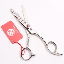 Z2007 6.0'' Purple Dragon Japan 440C Hairdressing Scissors 8 Teeth Thinning Rate 50% Professional Human Hair Thinning Scissors 2024 - buy cheap