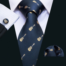Gravata masculina com design de moda, gravata para casamento, 8.5cm, de seda, com jacquard, para homens 2024 - compre barato