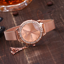 New Fashion watch women's Eiffel Tower Stainless Steel rose gold quartz watch relogio feminino luxury Brand  women wristwatch 2024 - buy cheap