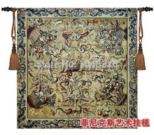 hot selling100% cotton fashion classical wall hanging tapestry fabric soft  -Small angel European classical flowerpots tapestry 2024 - buy cheap