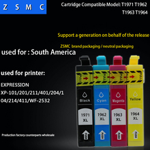 4PCS  Compatible epson 196 197 T1971  ink cartridge for epson wf2532 xp101 xp201 xp401 printer 2024 - buy cheap