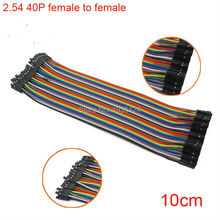 2.54mm Dupond Female to Female Jumper Wire 10CM 40P Color Ribbon Breadboard Cable 1 2024 - buy cheap