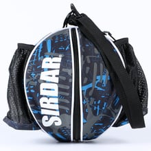 Bolsa de basquete portátil esportiva, mochila redonda ajustável com alça de ombro para treino 2024 - compre barato