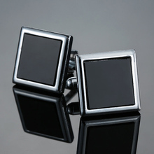 Nuevos gemelos de caja negra para hombre clásicos gemelos vestido de boda francés accesorios de camisa 1 doble envío gratis 2024 - compra barato