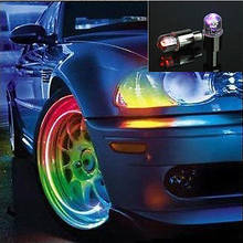 New Arrival 2 Pieces Colorful Bike Car Motorcycle Tyre Tire Valve Caps LED Wheel Lights 2024 - buy cheap