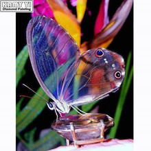 100% Full 5D Diy Daimond Painting Transparent Butterfly 3D Diamond Painting Round&Square Rhinestones Diamant Painting Embroidery 2024 - buy cheap