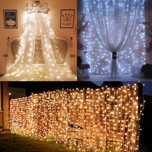 BEIAIDI-guirnalda de luces LED parpadeante para exteriores, 3x2m, 3x3m, para Navidad, boda, telón de fondo, ventana, carámbanos 2024 - compra barato