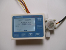 NEW G1/4" Water Flow Control LCD Meter + Flow Sensor 2024 - buy cheap