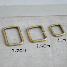 50pcs/lot Metal adjustable square ring buckles garment belt DIY Needlework Luggage Sewing handmade Bag purse buttons LW0463 2024 - buy cheap