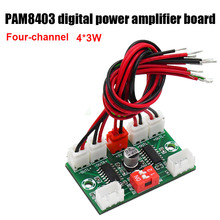 DIY mini PCM8403 усилитель мощности плата Amplificador 4*3 Вт цифровой аудио усилитель модуль USB 5 в источник питания 2024 - купить недорого