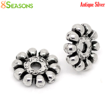 8SEASONS 70PCs Ornate Tibetan Silver Color Spacers Beads 10mm Dia. (B00539) 2024 - buy cheap