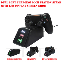 PS4 Controller Charger Joypad Joystick USB Charger With LED Indicator Dual USB Fast Charging Dock Station for Playstation4 PS4 2024 - buy cheap
