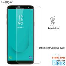 2 шт для стекла Samsung Galaxy J6 2018 Защитная пленка для экрана из закаленного стекла для Samsung J6 2018 стеклянная пленка для телефона Samsung J600 2024 - купить недорого