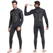 Sbart Professional OnePiece 3mm Neoprene Diving Suit Winter Keep warm Long Sleeve Men Wetsuit Prevent Jellyfish Snorkeling Set 2024 - buy cheap