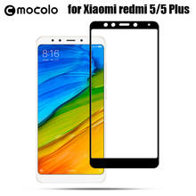 Mocolo Tempered Glass Screen Protector For Xiaomi Redmi 5 9H Hardness Full Cover Screen Protector Glass Film for Redmi 5 Plus 2024 - buy cheap