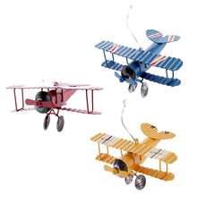 3pcs Collectible Metal Biplane Model String Hanging Design for Car Home Decor Toy Plane Model For Children Kids 2024 - buy cheap