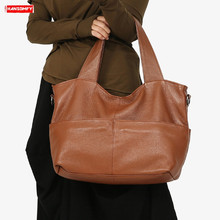 Женская сумка-мессенджер, из натуральной кожи, вместительная, 2019 2024 - купить недорого