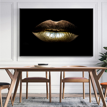 MUTU Modern Home Decor Black White Sexy Charming Woman Lip Beauty Canvas Painting Wall Art Picture Butterfly For Living Room 2024 - buy cheap