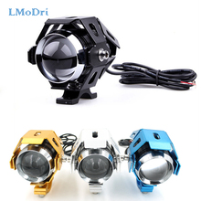 LMoDri Motorcycle Headlights Auxiliary Lamp U5 Led Motorbike Spotlight Accessories 12V 125W Modified Part 2 Pieces 2024 - buy cheap