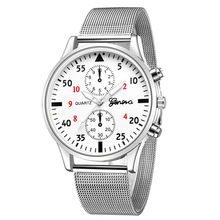 Часы для мужчин 2018 Новые Стильные кварцевые наручные часы с двумя глазами полностью стальные повседневные часы Erkek Kol Saati 2024 - купить недорого