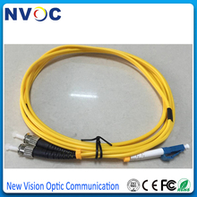 Puente de cable de parche de fibra óptica de modo único, 10 unids/bolsa, SM,G652D, dúplex, 3,0mm,2M, chaqueta de PVC, ST/UPC-LC/UPC 2024 - compra barato