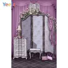 Yeele rosa cortina cabeceira da tela mesa boudoir fotografia fundos personalizados backdrops fotográficos para estúdio de fotos 2024 - compre barato