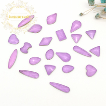 New arrival! Mixing Mocha Light Purple shape and sizes Glass Crystal Flatback rhinestones DIY Clothing accessories and nails 2024 - buy cheap