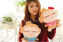 about 28cm loves monkeys plush toy yoyo and cici monkey doll birthday gift d7068 2024 - buy cheap