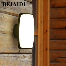 BEIAIDI 12W Outdoor Garden Porch Led Wall light Waterproof Balcony Gateway Wall Lamp Aluminum Villa Hotel Building Exterior Lamp 2024 - buy cheap