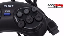 16 бит классический проводной игровой контроллер для SEGA бытие 6 Кнопка геймпад для SEGA Mega Drive игровые аксессуары быстрая доставка 2024 - купить недорого