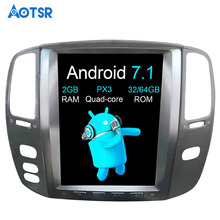 Aotsr Android 7,1 Tesla стиль автомобиля нет DVD плеер GPS навигация для LEXUS LX470 2002-2007 блок стерео Мультимедиа WIFI Bluetooth 2024 - купить недорого