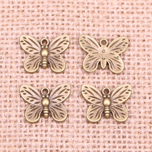 120pcs Jewelry Charms butterfly 13x17mm Antique Bronze Plated Pendants Making DIY Handmade Tibetan Bronze Jewelry 2024 - buy cheap