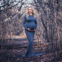 Maxi Maternity Dresses For Photo Shoot Maternity Photography Props Pregnancy Dress Photography Dresses Gown Pregnant Women Dress 2024 - buy cheap