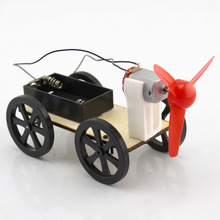 DIY Wind Power Car Model Running Handmade Toys Physical Gizmo Building Blocks Kits Assembled Toy Educational Toy for Kids 2024 - buy cheap