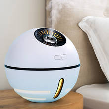 Mini humidificador de aire de 300ML, difusor de aceite de aromaterapia, Banco de energía recargable por USB, humidificador de aire interior de Aroma con ventilador USB y LED 2024 - compra barato
