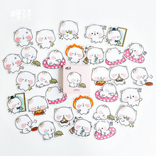 45PCS/box Cute Small Chubby Diary Paper Lable Stickers Crafts And Scrapbooking Decorative Lifelog Sticker DIY Stationery 2024 - buy cheap