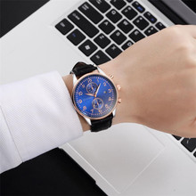 Men Watch Top Brand Luxury Quartz Watch Mens Sport Fashion Analog Leather Strap Male Clock Wristwatch relogio masculino New #C 2024 - buy cheap