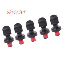 VFGTERTE 5Pcs/set Vacuum Sealed Wine Bottle Stopper champagne Saver Pressure Sealer Preserver Home Kitchen Bar Tools 2024 - buy cheap