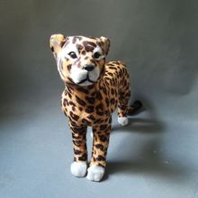 Brinquedo da vida real sobre 26x20cm leopard modelo polietileno & peles de pé leopardo modelo decoração para casa adereços, brinquedo presente h0458 2024 - compre barato